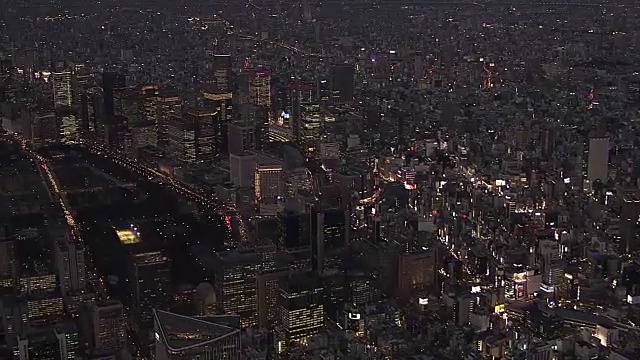 东京夜景，东京塔，日本视频素材