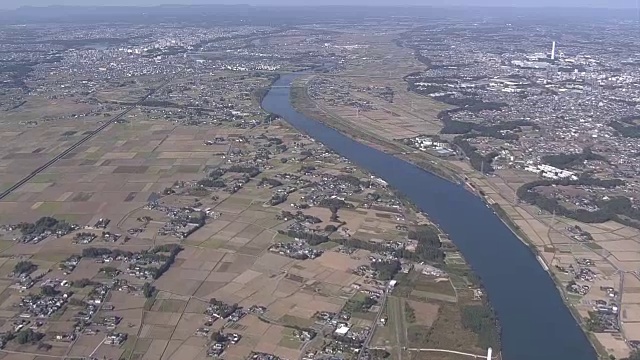 空中，中河，茨城市，日本视频素材