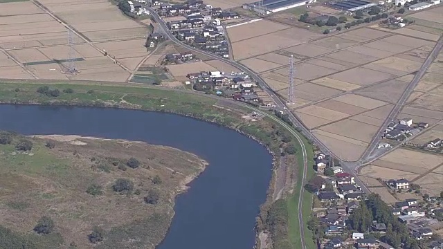 空中，中河，茨城市，日本视频素材