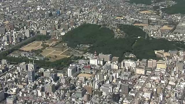 AERIAL，松山，爱媛，日本视频素材