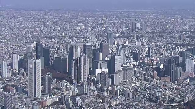 AERIAL，新宿，东京，日本视频素材