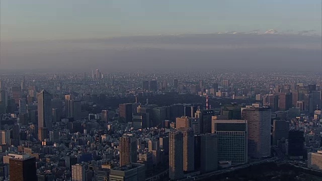 空中，东京黄昏，日本视频素材