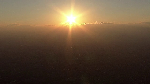 空中,夕阳视频素材