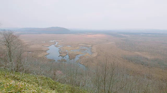 日本北海道国公园Kushiro Shitsugen国家公园视频素材