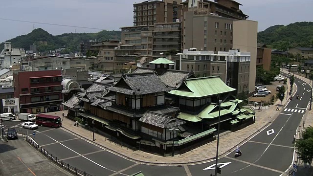 Dogo温泉，爱姬温泉，日本视频素材