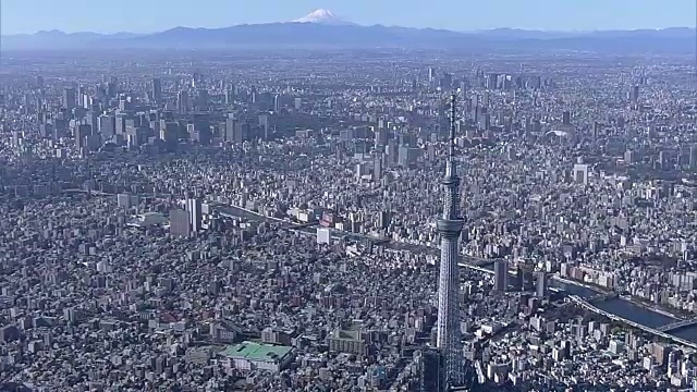 东京和富士山，日本视频素材