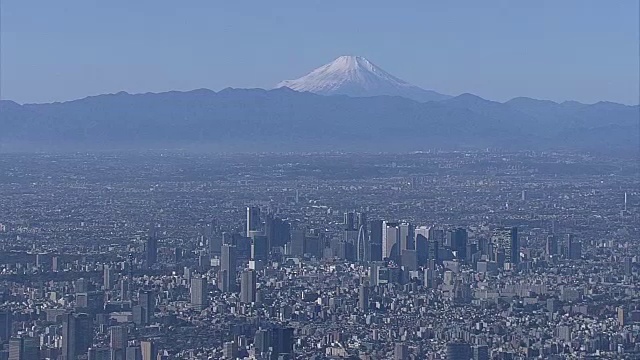 富士山和东京，日本视频素材