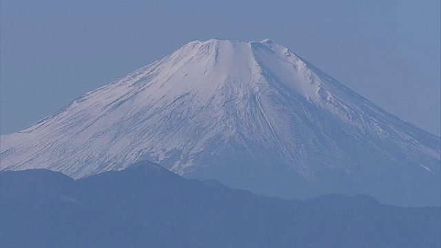 蓝天富士山，日本视频素材