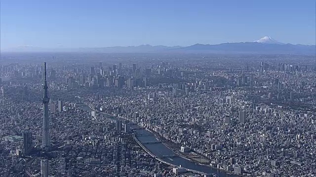 东京和富士山，日本视频素材