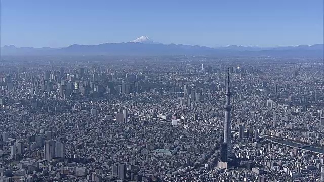 富士山和东京，日本视频素材