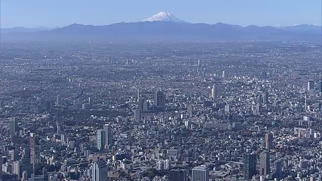 东京与富士山，日本视频素材