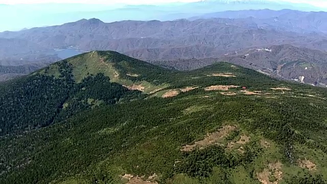 空中，nishiditen东马山脉，日本视频素材