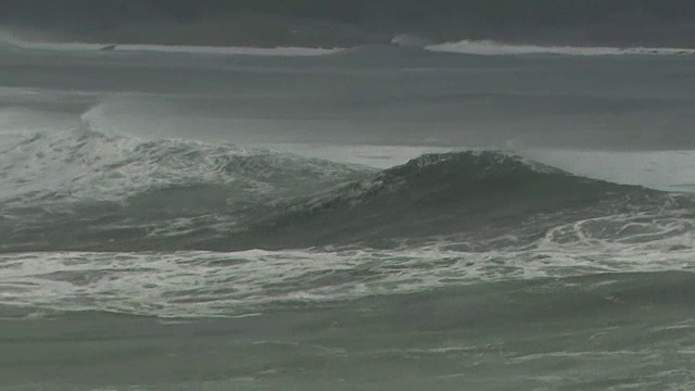 暴风雨之海，鹿儿岛，日本视频素材