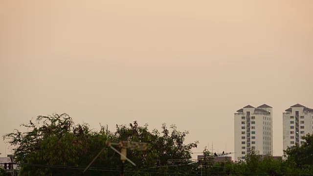 日落在曼谷的城市景观时间流逝视频素材