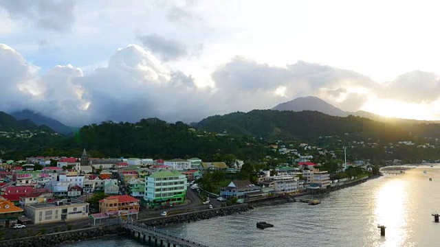 进入库拉索港，威廉斯塔德，时间流逝视频素材