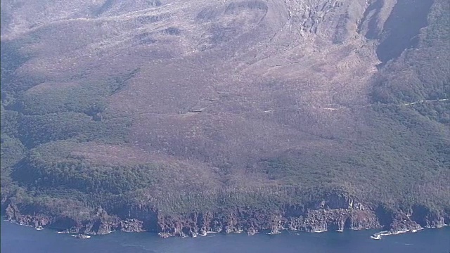 日本鹿儿岛，崎野寺岛，AERIAL视频素材