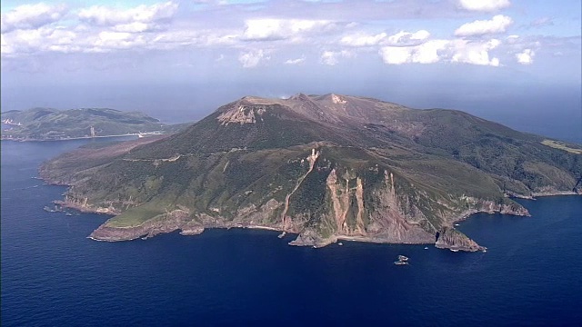 日本鹿儿岛，崎野寺岛，AERIAL视频素材