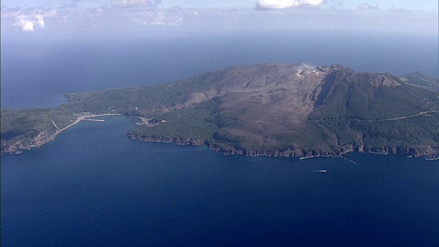 日本鹿儿岛，崎野寺岛，AERIAL视频素材