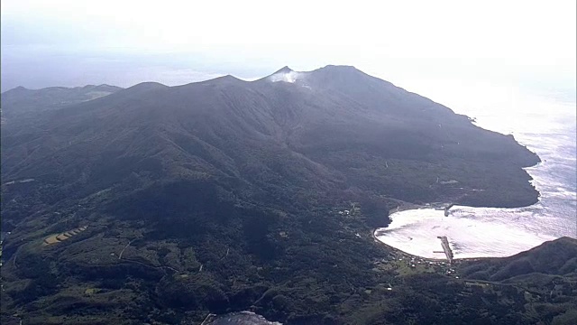 日本鹿儿岛，崎野寺岛，AERIAL视频素材