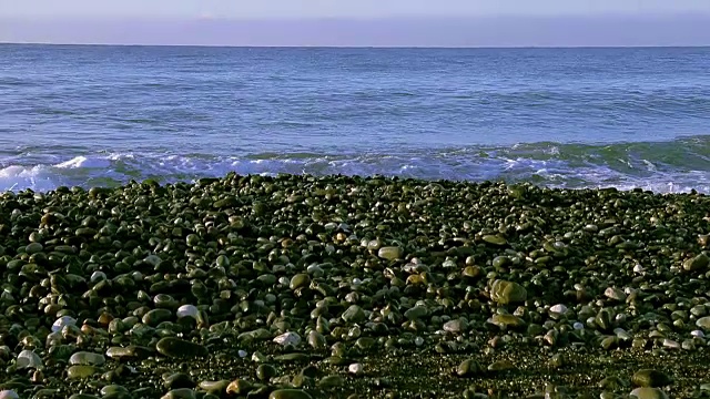 海岸倾斜电影。视频素材