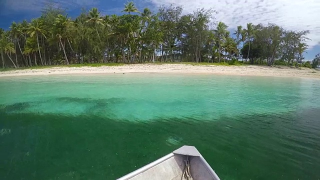 斐济蓝礁湖的风景视频素材