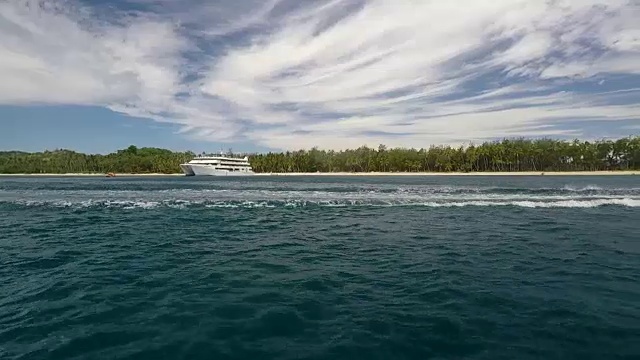 斐济蓝礁湖的风景视频素材