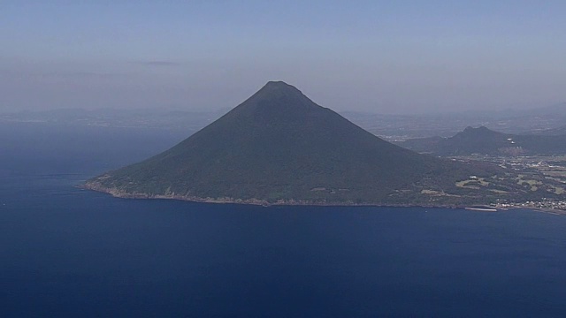 AERIAL，海门达克山，鹿儿岛，日本视频素材