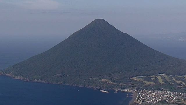 AERIAL，海门达克山，鹿儿岛，日本视频素材