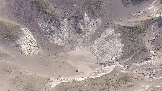 高空，日本鹿儿岛高山山侧喷发视频素材