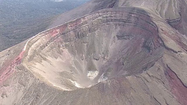 高空，日本鹿儿岛高山山侧喷发视频素材