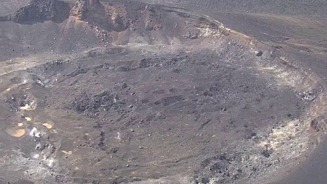 日本宫崎骏新moedake火山，AERIAL视频素材