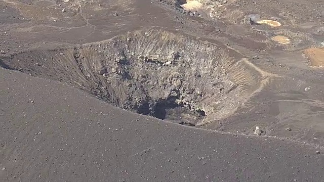 日本宫崎骏新moedake火山，AERIAL视频素材