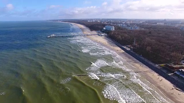 冬天波罗的海沿岸视频素材