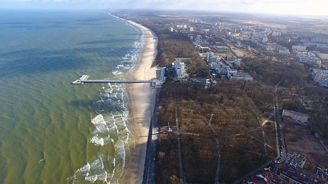 冬天波罗的海沿岸视频素材