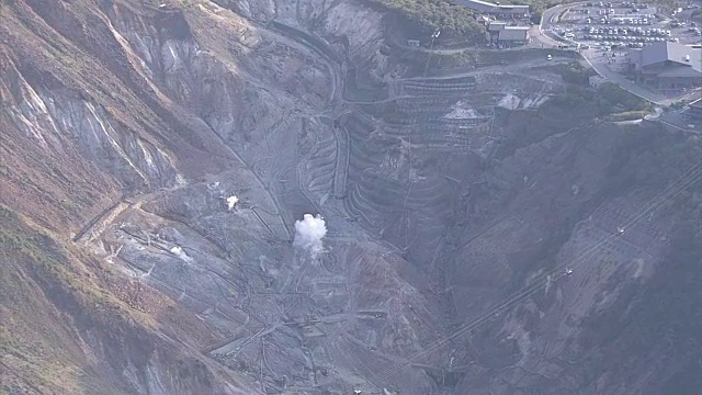 航空，大浪谷，火山谷，神奈川，日本视频素材