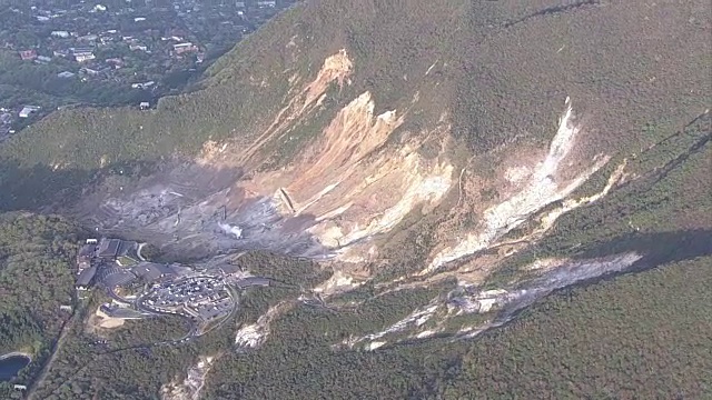 日本神奈川，大浪谷谷和箱根山视频素材