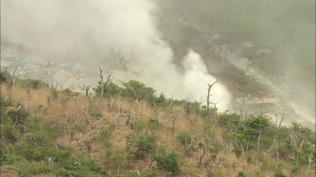 日本神奈川火山谷大浪谷视频素材