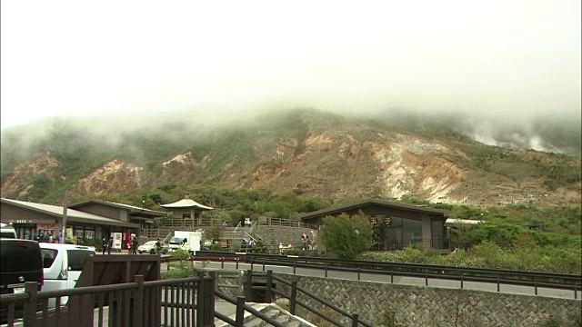 日本神奈川火山谷大浪谷视频素材