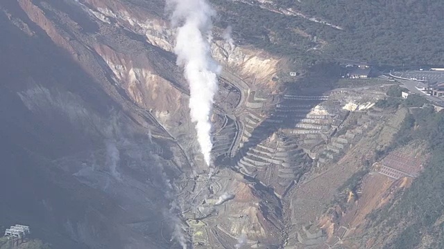 航空，大浪谷，火山谷，神奈川，日本视频素材