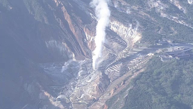 航空，大浪谷，火山谷，神奈川，日本视频素材