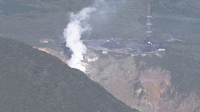 航空，大浪谷，火山谷，神奈川，日本视频素材