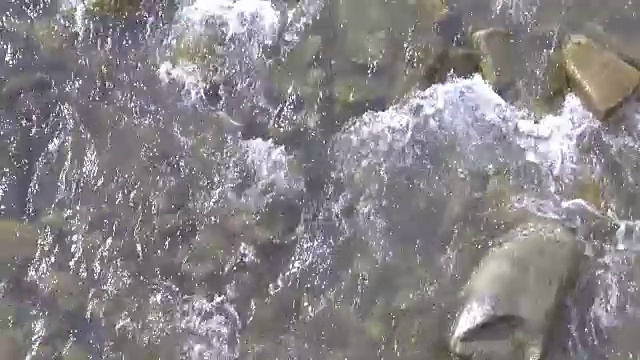 山涧流水淙淙，河水淙淙视频素材