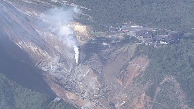 航空，大浪谷，火山谷，神奈川，日本视频素材