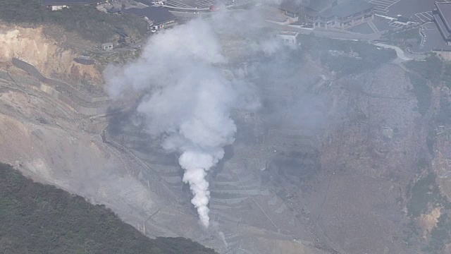 航空，大浪谷，火山谷，神奈川，日本视频素材