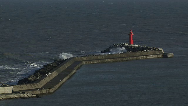 日本北海道tommaae渔港视频素材