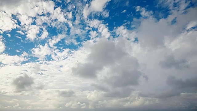 多云天空的时间流逝视频素材