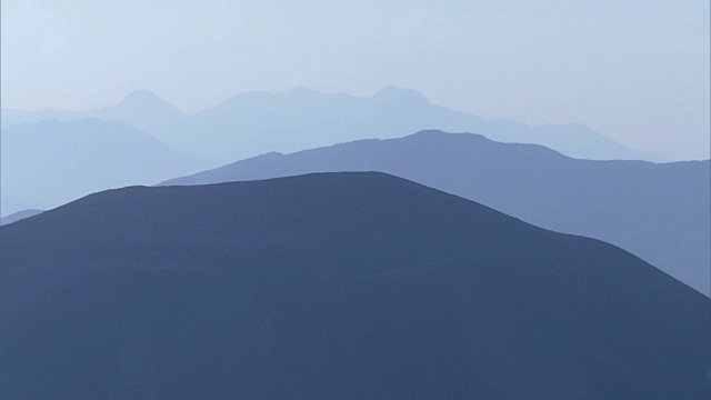 航空，浅ama山，群马县和长野，日本视频素材