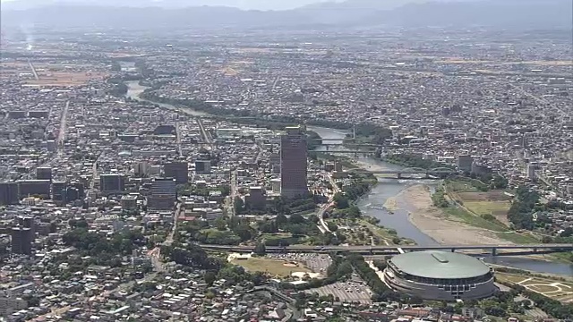 日本群马县前桥市中心周围视频素材