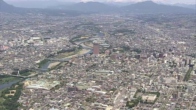 日本群马县前桥市中心周围视频素材