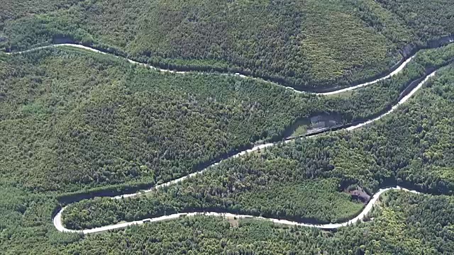 航空，富士斯巴鲁线，收费公路富士山，山梨县，日本视频素材